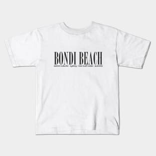 Bondi Beach address Kids T-Shirt
